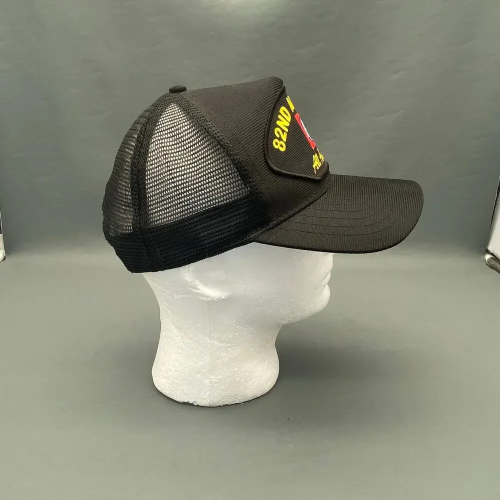 82nd Airborne Hat / U.S. Army Black Baseball Cap One Size